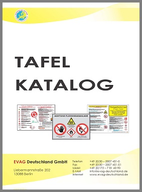 Deckblatt Tafelkatalog – Warntafeln nach ADR