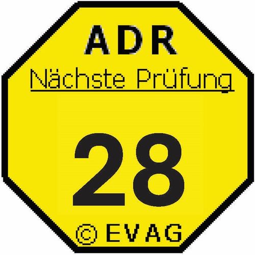 ADR-Plakette für verlängerte Prüffrist
