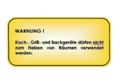Aufkleber Warnhinweis 02 – Nicht zur Raumheizung nutzen
