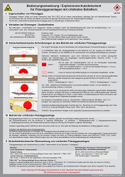 Aufkleber „Explosionsschutzdokument / Betriebsanweisung“